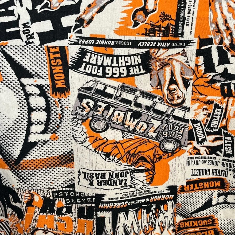 Horror Movie Drawstring Pajama Pants Mens Sz S 28 - 30 Vampires Zombies